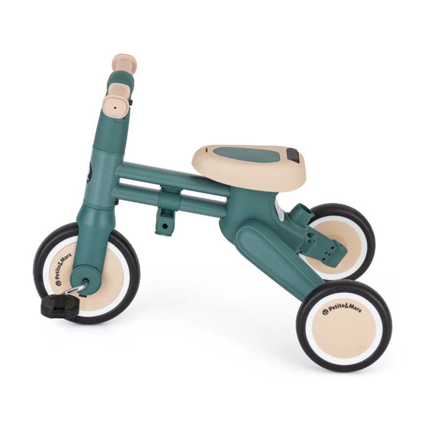 PETITE&MARS - Vaikiška triratė 4 viename DRIFT Misty Green