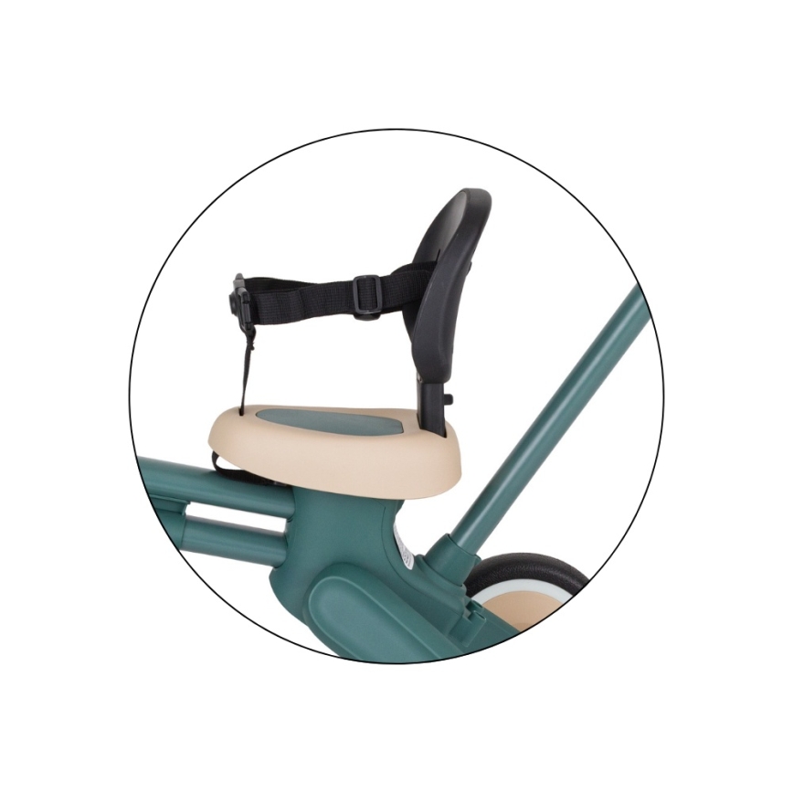 PETITE&MARS - Vaikiška triratė 4 viename DRIFT Misty Green