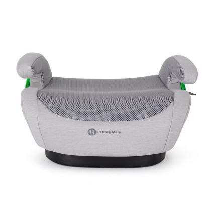 PETITE&MARS - Vaikiškas automobilinis pakėlėjas OPTIMUS PRO i-Size Air 125-150 cm (22-36 kg) pilkas