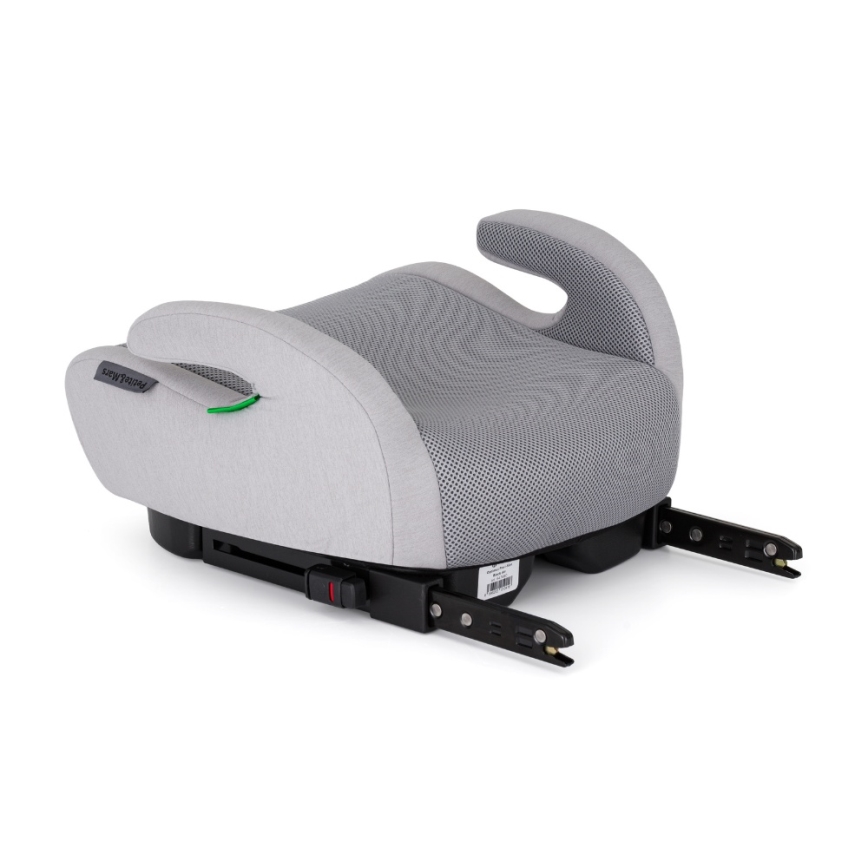 PETITE&MARS - Vaikiškas automobilinis pakėlėjas OPTIMUS PRO i-Size Air 125-150 cm (22-36 kg) pilkas