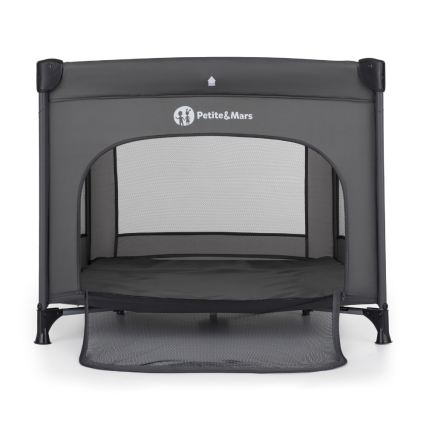 PETITE&MARS - Vaikiškas kelioninis maniežas NOOK Urban Charchoal Grey