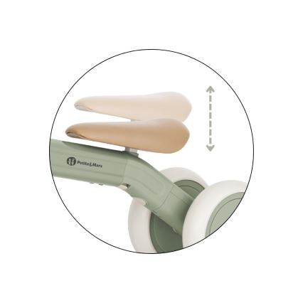 PETITE&MARS - Vaikiškas triratis 3 viename BINGO Sage Leaf