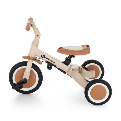 PETITE&MARS - Vaikiškas triratis 5in1 TURBO Desert Sand