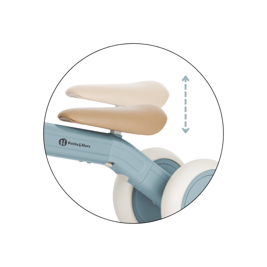 PETITE&MARS - Vaikiškas triratukas 3 viename BINGO Stering Blue