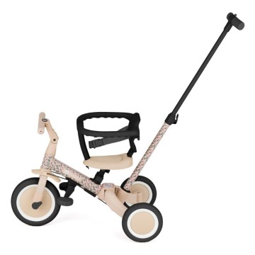PETITE&MARS - Vaikiškas triratukas 5-in-1 TURBO LIMITED Rožinė pieva