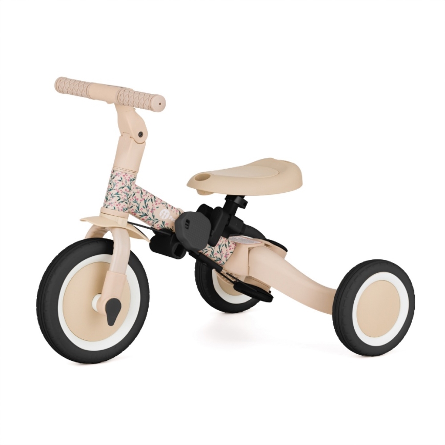 PETITE&MARS - Vaikiškas triratukas 5-in-1 TURBO LIMITED Rožinė pieva