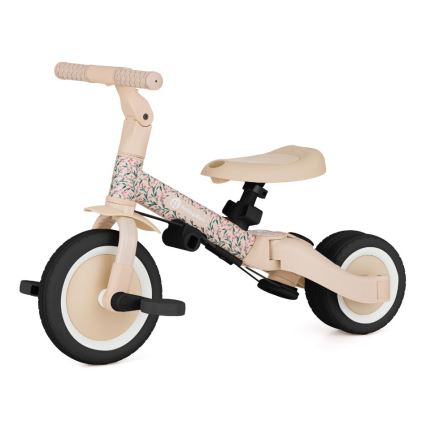 PETITE&MARS - Vaikiškas triratukas 5-in-1 TURBO LIMITED Rožinė pieva
