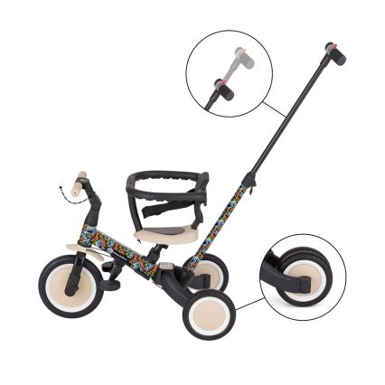 PETITE&MARS - Vaikiškas triratukas 5 viename TURBO LIMITED City Beat