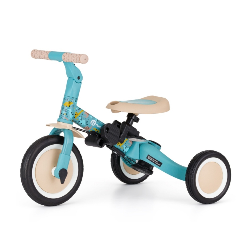 PETITE&MARS - Vaikiškas triratukas 5 viename TURBO LIMITED Dino Park