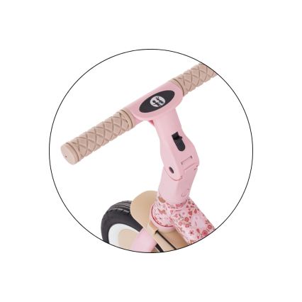 PETITE&MARS - Vaikiškas triratukas 5 viename TURBO LIMITED Rosy Wilderness