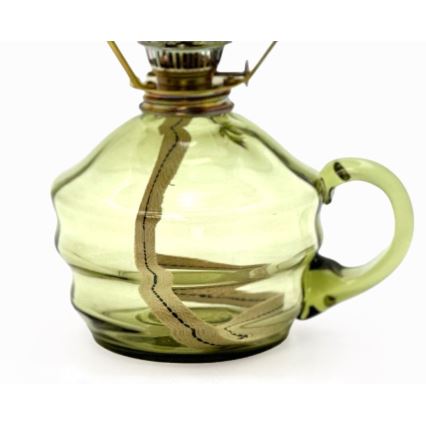Petrolejinė lempa KLÁRA 34 cm miško žalia