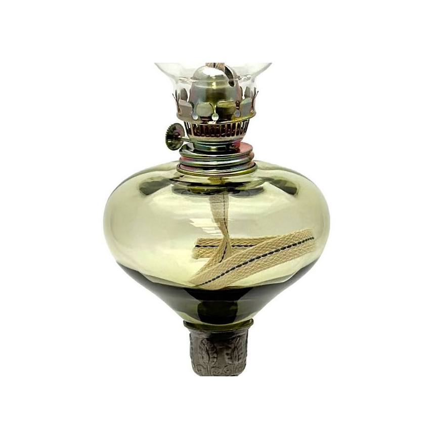 Petrolejinė lempa KRASOMÍRA 42 cm miško žalia