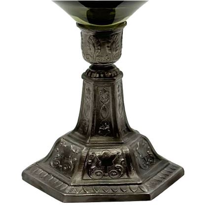 Petrolejinė lempa KRASOMÍRA 42 cm miško žalia