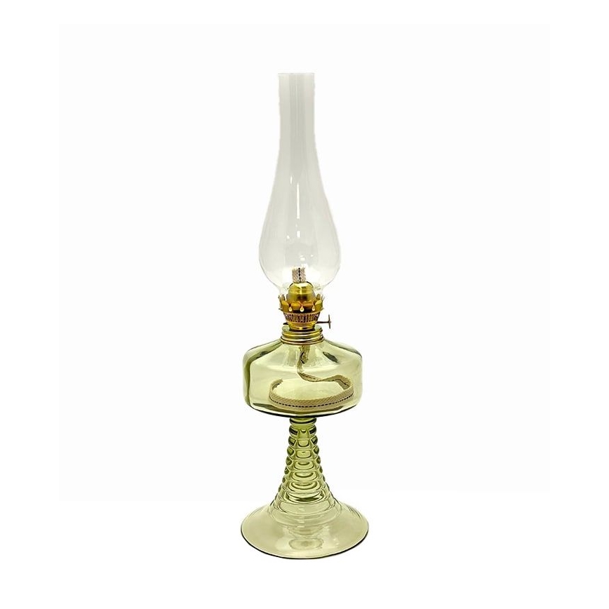 Petrolejinė lempa PETRA 42 cm miško žalia