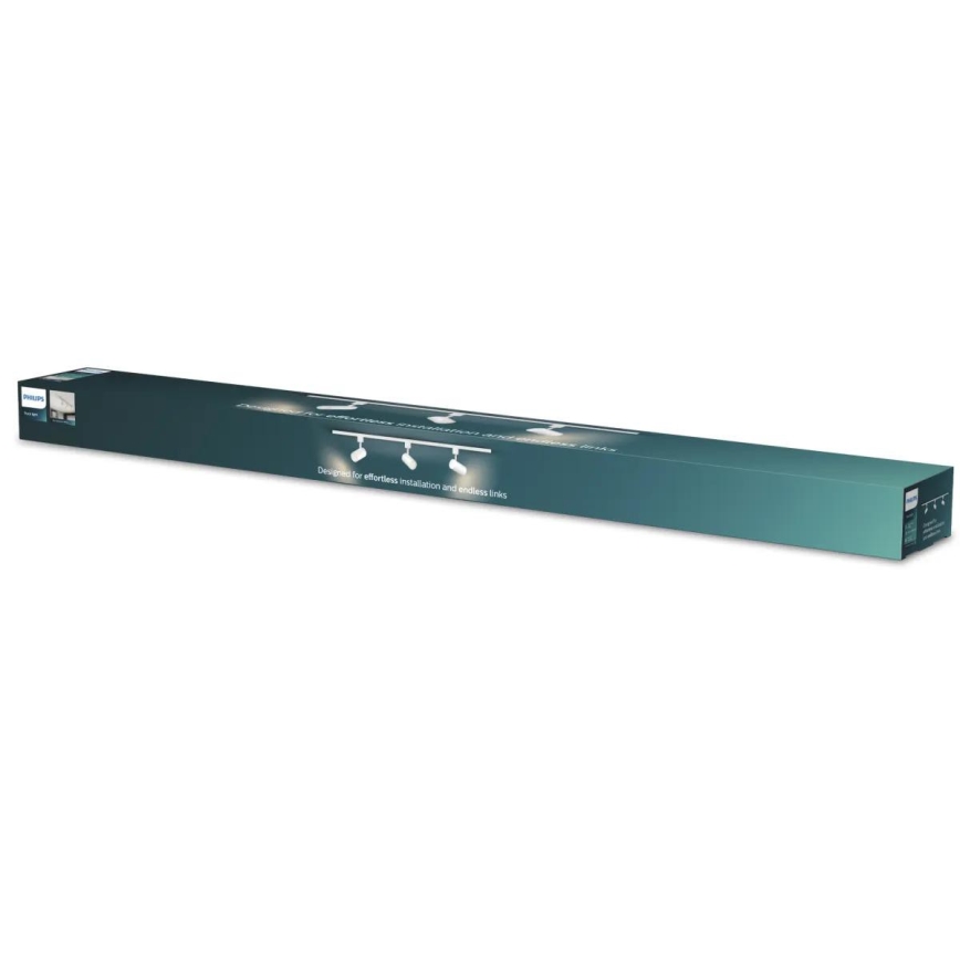Philips - 1 m EASYLINK bėgių sistemos taškinis šviestuvas, 3x GU10 (7W/230V), baltas
