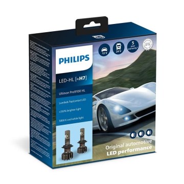 Philips 11972U91X2 - KOMPLEKTAS 2x LED Automobilio lemputė Ultinon Pro9100 H7 PX26d/13,2W/12/24V 5800K
