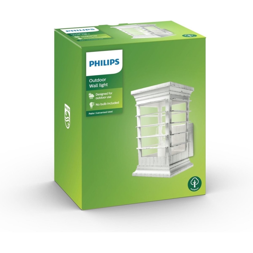 Philips 15280/18/PN - Lauko sieninis šviestuvas PATIO 1xE27/60W/230V IP44