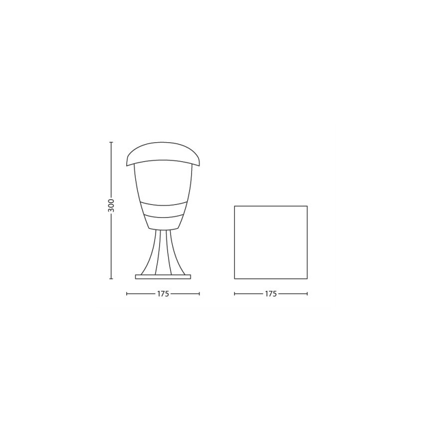 Philips - Sodo šviestuvas 1xE27/60W/230V IP44