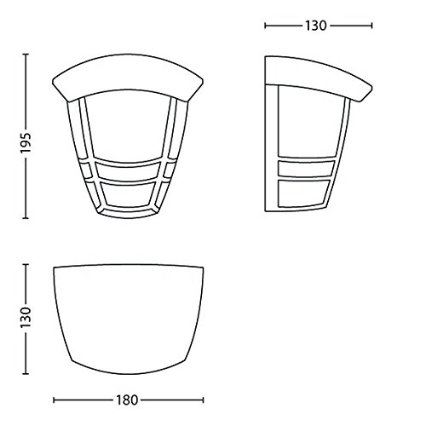 Philips - Lauko sieninis šviestuvas E27/60W/230V IP44