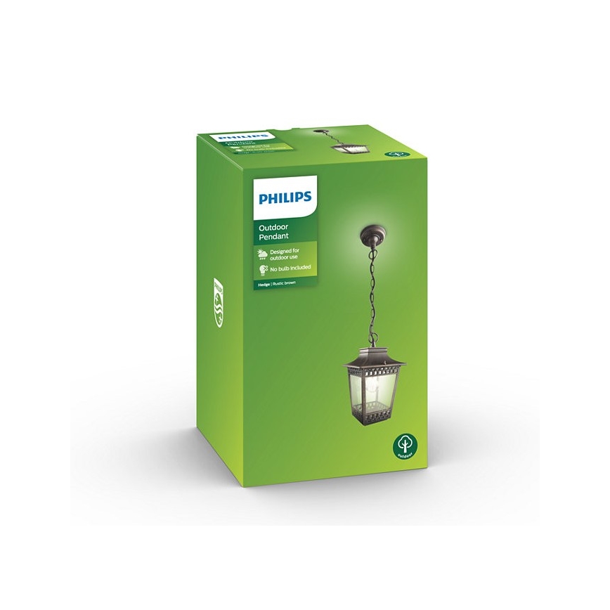 Philips 15406/86/PN - Lauko sietynas HEDGE 1xE27/60W/230V IP44