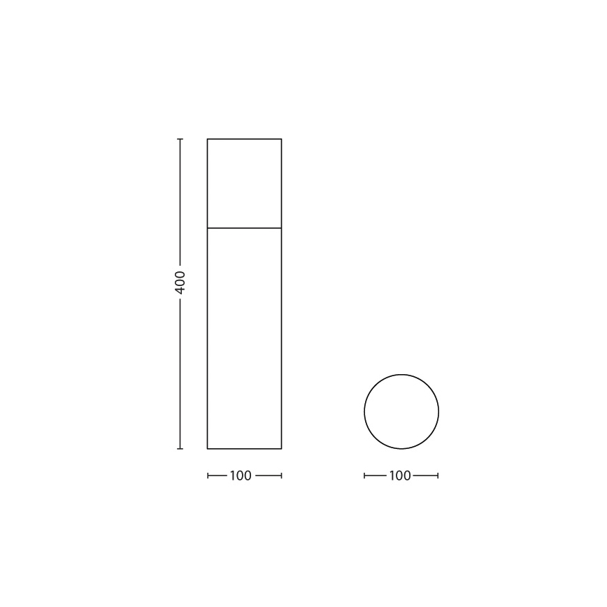 Philips 16287/47/16 - Lauko šviestuvas MYGARDEN HARE 1xE27/18W/230V IP44
