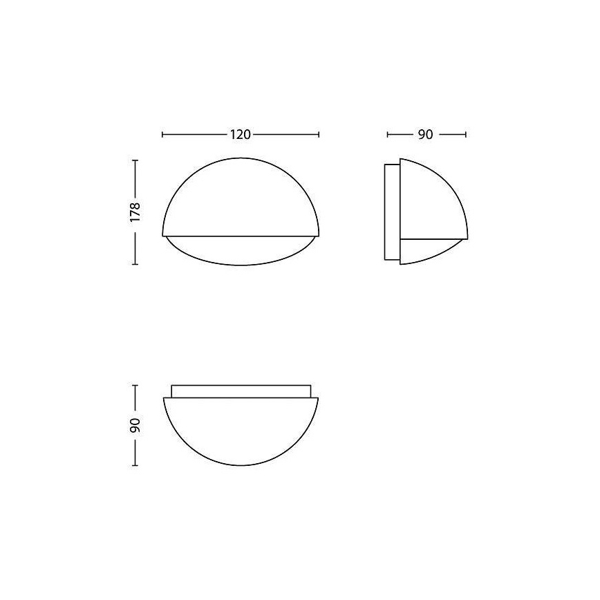 Philips - LED lauko šviestuvas 1xLED/3W/230V IP44