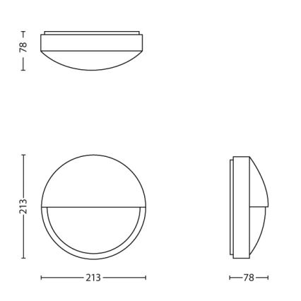 Philips - Sieninis LED lauko šviestuvas LED/6W IP44