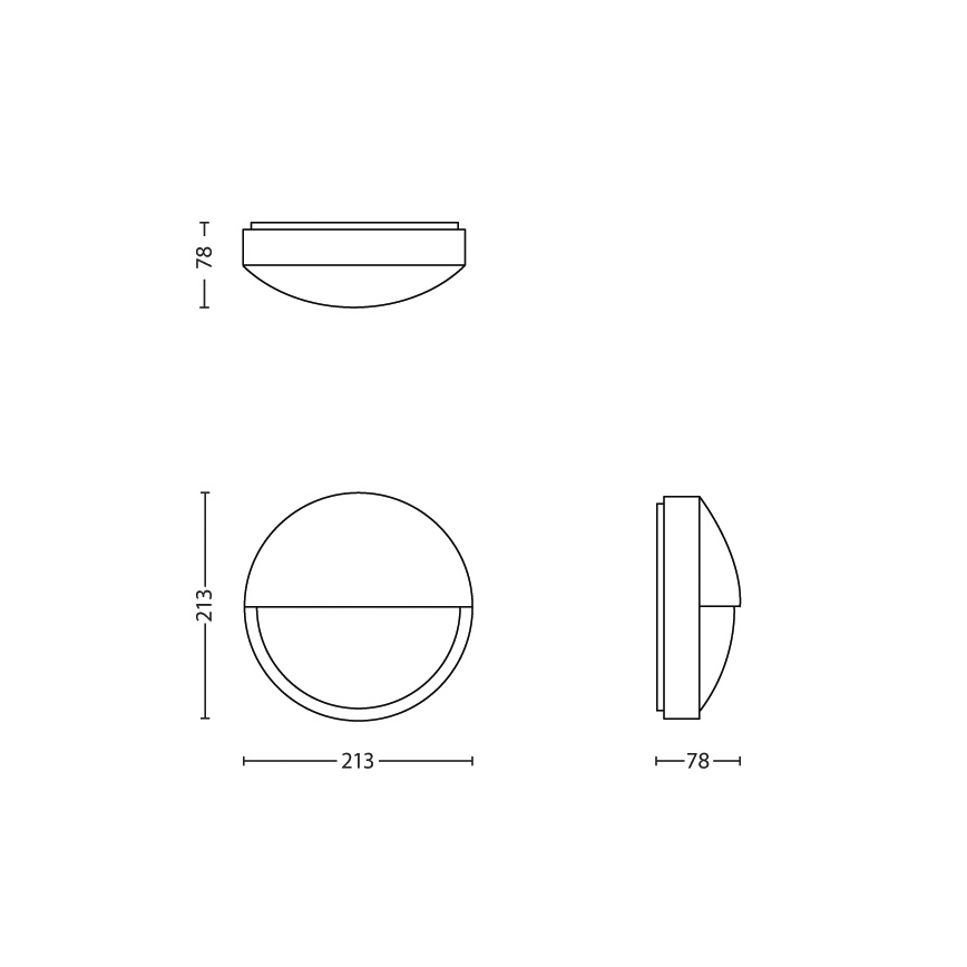 Philips - Sieninis LED lauko šviestuvas LED/6W IP44