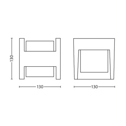 Philips - LED sieninis lauko šviestuvas LED/4,5W/230V 2700K IP44