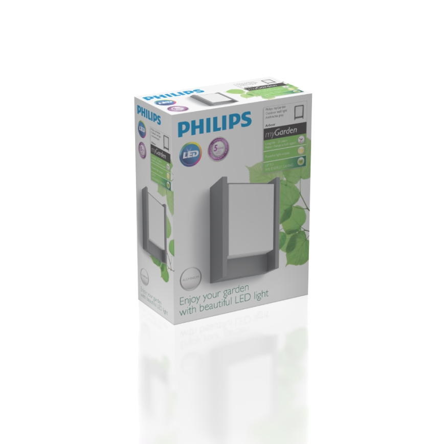 Philips - LED sieninis lauko šviestuvas LED/6W/230V 2700K IP44