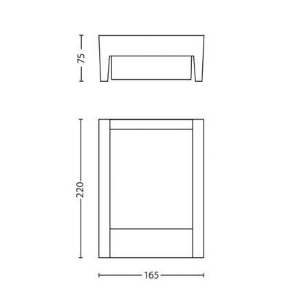 Philips - LED sieninis lauko šviestuvas LED/6W/230V 4000K IP44