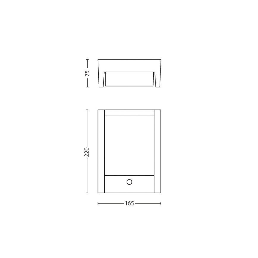 Philips - LED Lauko sieninis šviestuvas su jutikliu LED/6W 2700K IP44