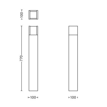 Philips - LED lauko šviestuvas LED/6W/230V 4000K IP44