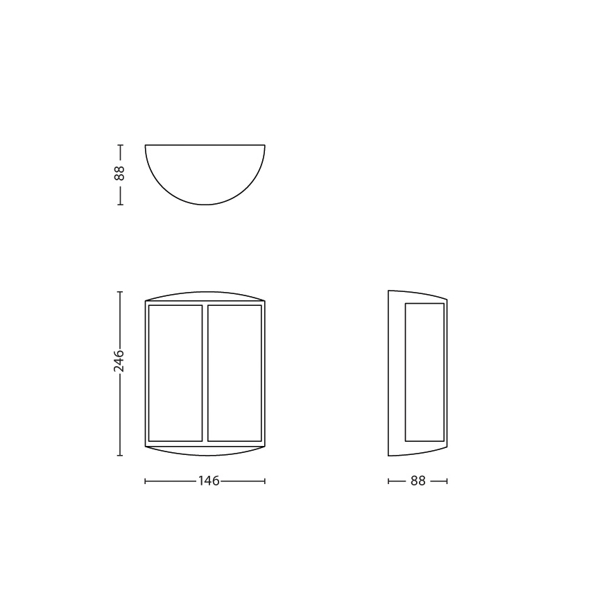 Philips - LED lauko sieninis šviestuvas 1xLED/6W IP44