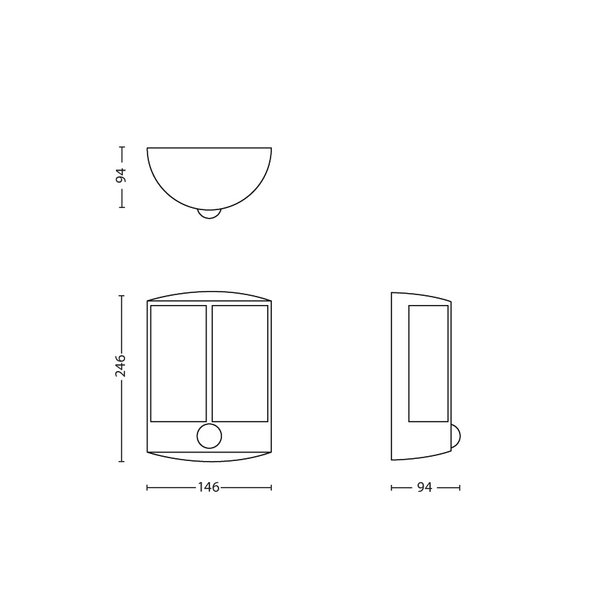 Philips - LED lauko šviestuvas su jutikliu LED/6W IP44