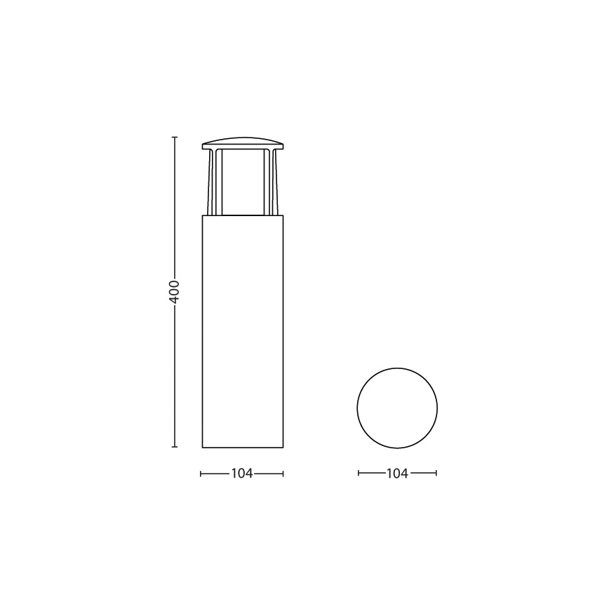 Philips - LED lauko šviestuvas 1xLED/6W/230V IP44