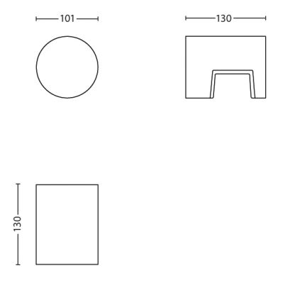 Philips - LED lauko šviestuvas 1xLED/6W/230V