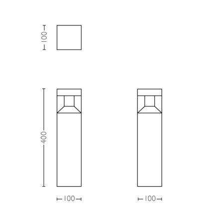 Philips - LED lauko lempa LED/8W/230V IP44