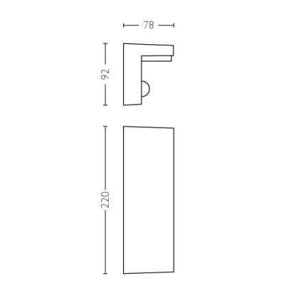 Philips - LED Lauko sieninis šviestuvas su jutikliu 2xLED/4,5W/230V 2700K IP44