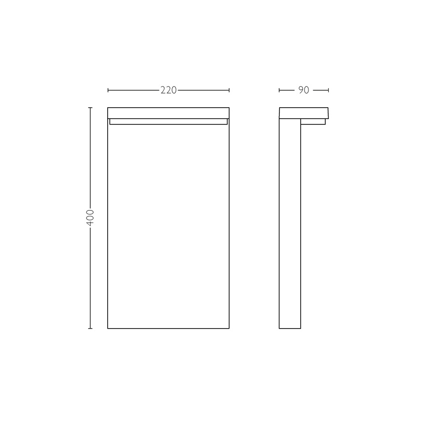 Philips - LED lauko šviestuvas 2xLED/4,5W/230V 2700K IP44