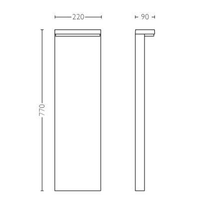 Philips - LED lauko lempa 2xLED/4,5W/230V 2700K IP44