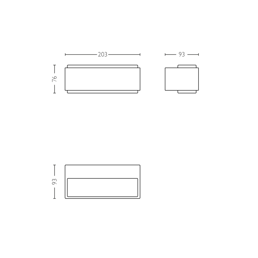 Philips - LED  Reguliuojamas lauko šviestuvas 2xLED/4,5W IP44