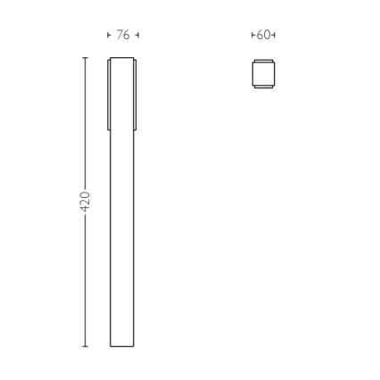 Philips - Lauko apšvietimo stulpas 2xLED/4,5W IP44