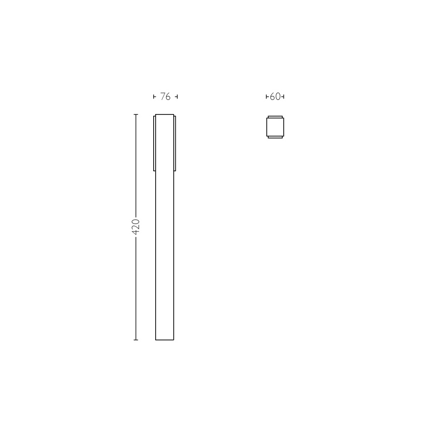 Philips - Lauko apšvietimo stulpas 2xLED/4,5W IP44