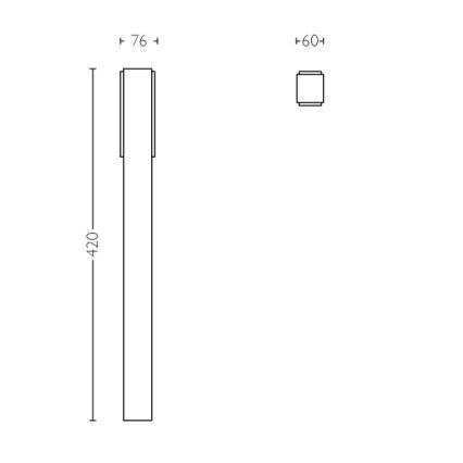 Philips - Lauko apšvietimo stulpas 2xLED/4,5W IP44