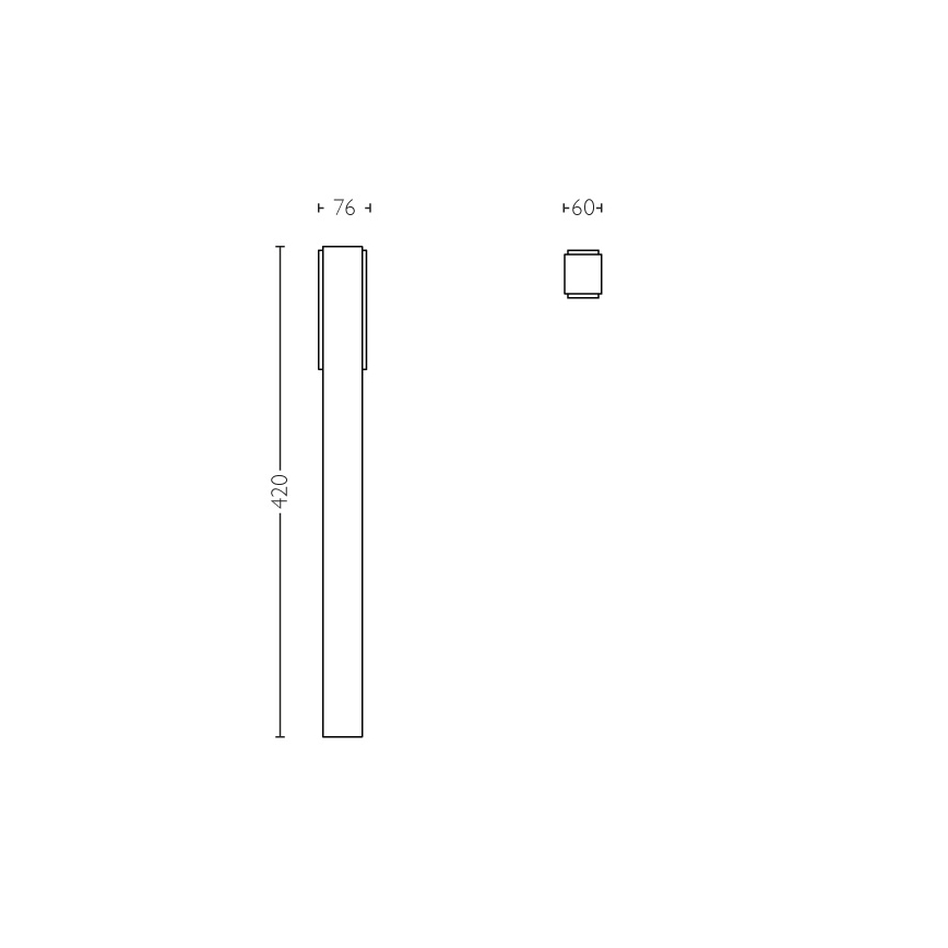 Philips - Lauko apšvietimo stulpas 2xLED/4,5W IP44