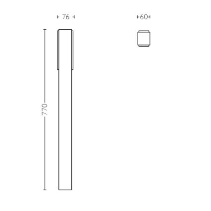 Philips - Lauko apšvietimo stulpas 2xLED/4,5W IP44