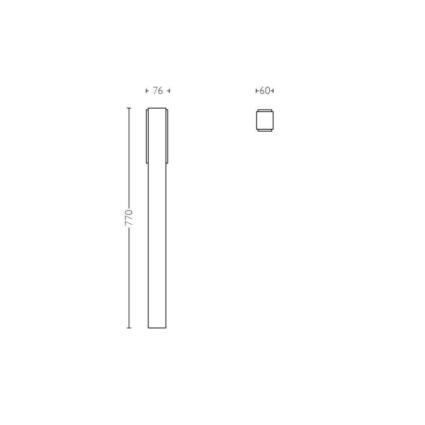 Philips - Lauko apšvietimo stulpas 2xLED/4,5W IP44