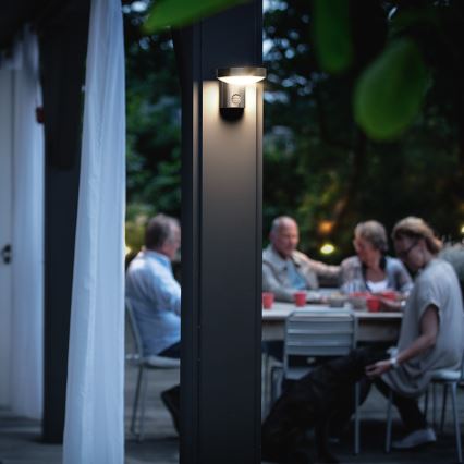 Philips 16491/47/P0 - LED Sieninis lauko šviestuvas su jutikliu MYGARDEN COCKATOO 1xLED/8W/230V IP44