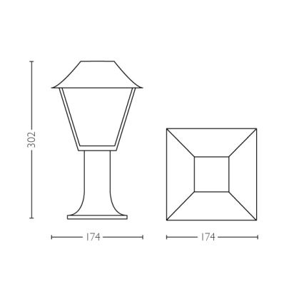 Philips - Lauko lempa 1xE27/60W/230V IP44